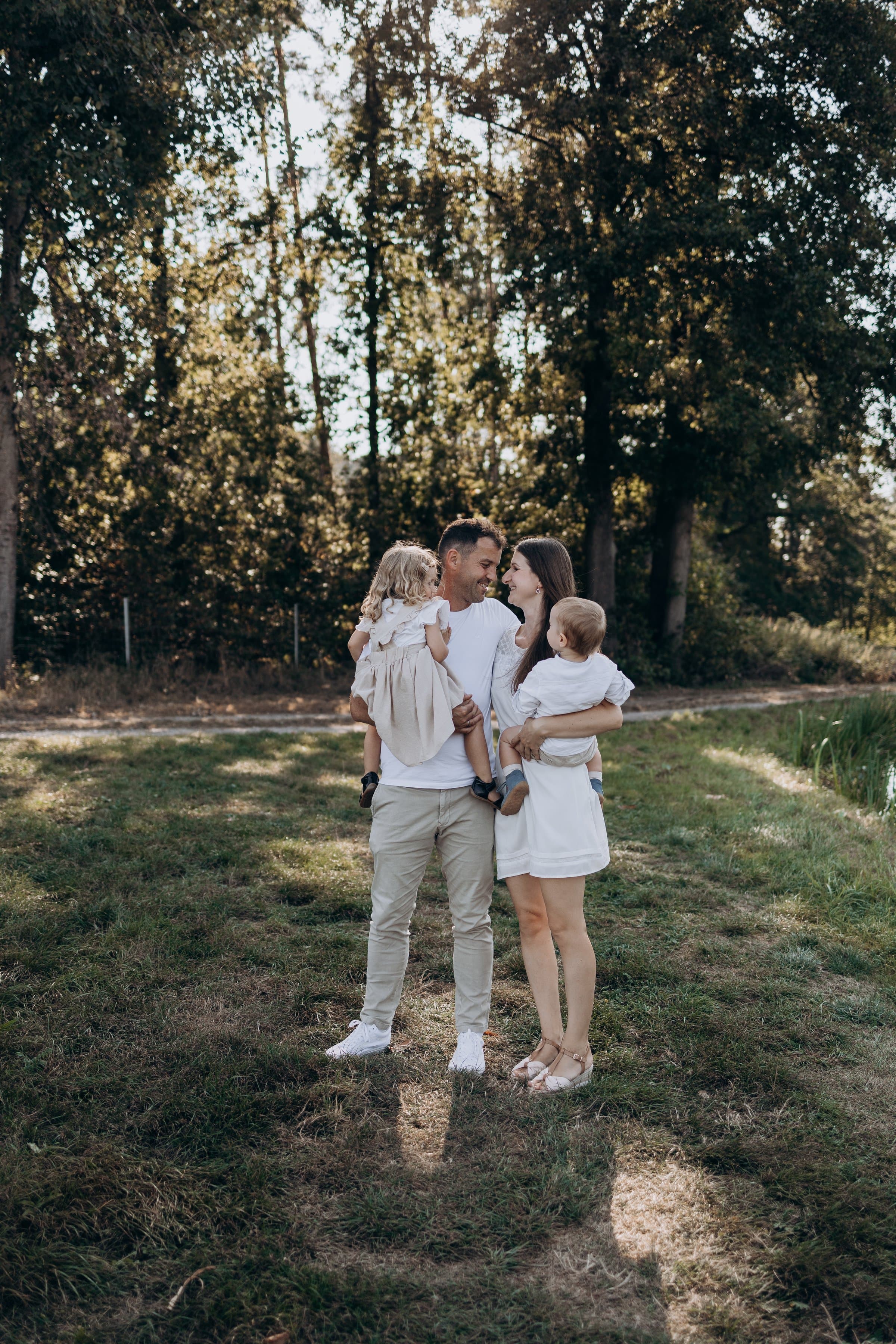 Familienmoment beim Shooting